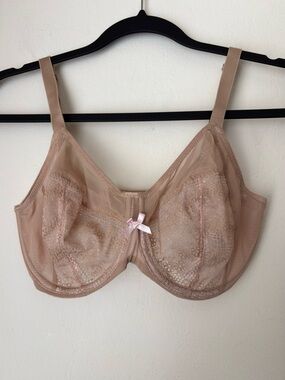 Chantelle Révèle Moi Perfect Fit Underwire Bra Size 30DDDD Beige Unlined